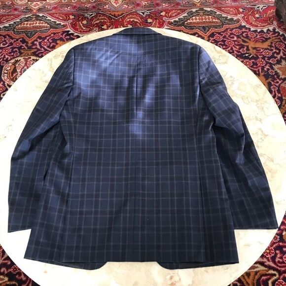 Jones New York Plaid ALL SEASON Wool Blazer Jacket - Picture 4 of 7